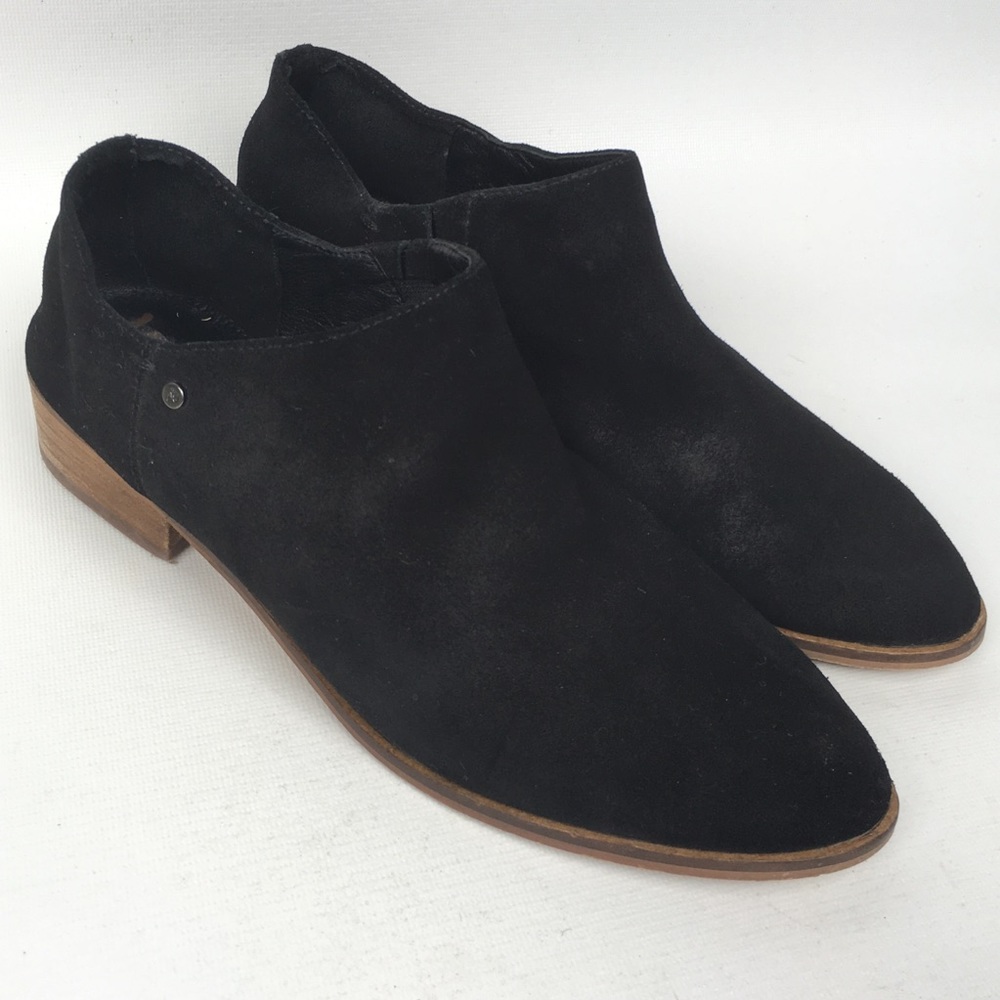 SAM EDELMAN Sz 7.5M Black Suede Booties Women’s